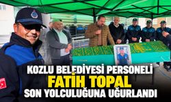 Kozlu Belediyesi personeli fatih Topal son yolculuğuna uğurlandı