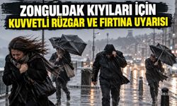 Zonguldak kıyıları için kuvvetli rüzgar ve fırtına uyarısı