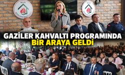 Gaziler kahvaltı programında bir araya geldi