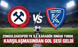 Zonguldakspor FK ile Karabük İdman Yurdu karşılaşmasından gol sesi geldi
