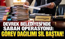 Devrek Belediyesi’nde sabah operasyonu: Görev dağılımı sil baştan!