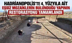 Hadrianopolis'te 4. yüzyıla ait eşsiz mozaiklerin bulunduğu yapının restorasyonu tamamlandı