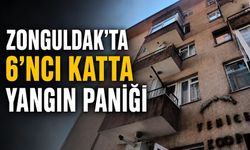 Zonguldak’ta 6’ncı katta yangın paniği