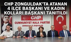 CHP Zonguldak’ta atanan 4 ilçe başkanı ve Kadın Kolları Başkanı tanıtıldı