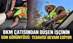 BKM çatısından düşen işçinin son görüntüsü: Tedavisi devam ediyor