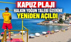 Kapuz Plajı halkın yoğun talebi üzerine yeniden açıldı