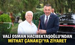 Vali Osman Hacıbektaşoğlu’ndan Mithat Çanakçı’ya ziyaret