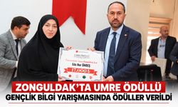 Zonguldak’ta Umre Ödüllü Gençlik Bilgi Yarışmasında ödüller verildi