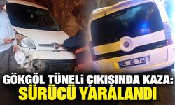 Gökgöl Tüneli çıkışında kaza: Sürücü yaralandı