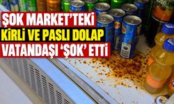 ŞOK Market’teki kirli ve paslı dolap vatandaşı ‘şok’ etti