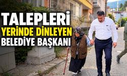 Talepleri yerinde dinleyen Belediye Başkanı