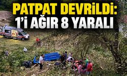 Patpat devrildi: 1'i ağır 8 yaralı