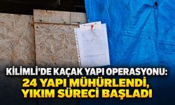 Kilimli’de kaçak yapı operasyonu: 24 yapı mühürlendi, yıkım süreci başladı