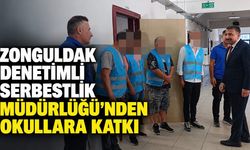 Zonguldak Denetimli Serbestlik Müdürlüğü'nden okullara katkı