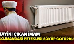 Tayini çıkan imam lojmandaki petekleri söküp götürdü