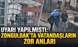 Uyarı yapılmıştı: Zonguldak'ta vatandaşların zor anları