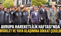 Avrupa Hareketlilik Haftası'nda bisiklet ve yaya ulaşımına dikkat çekildi