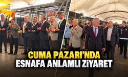 Cuma Pazarı’nda esnafa anlamlı ziyaret