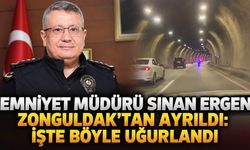 Emniyet Müdürü Sinan Ergen Zonguldak'tan ayrıldı: İşte böyle uğurlandı