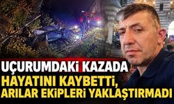 Uçurumdaki kazada hayatını kaybetti, arılar ekipleri yaklaştırmadı