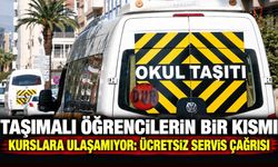 Taşımalı öğrencilerin bir kısmı kurslara ulaşamıyor: Ücretsiz servis çağrısı