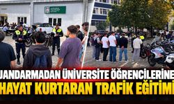 Jandarmadan üniversite öğrencilerine hayat kurtaran trafik eğitimi