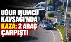 Uğur Mumcu Kavşağı’nda kaza: 2 araç çarpıştı