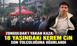 Zonguldak’ı yakan kaza: 18 yaşındaki Kerem Cin son yolculuğuna uğurlandı