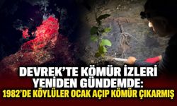 Devrek’te kömür izleri yeniden gündemde: 1982’de köylüler ocak açıp kömür çıkarmış