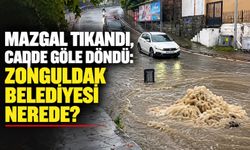 Mazgal tıkandı, cadde göle döndü: Zonguldak Belediyesi nerede?