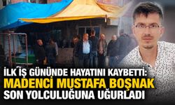 İlk iş gününde hayatını kaybetti: Madenci Mustafa Boşnak son yolculuğuna uğurladı
