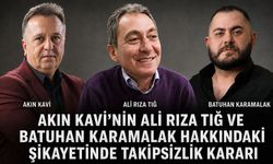 Akın Kavi’nin Ali Rıza Tığ ve Batuhan Karamalak hakkındaki şikâyetine takipsizlik