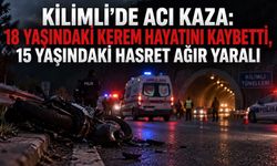 Kilimli’de acı kaza: 18 yaşındaki Kerem hayatını kaybetti, 15 yaşındaki Hasret ağır yaralı