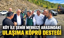 Köy ile şehir merkezi arasındaki ulaşıma köprü desteği
