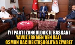 İYİ Parti Zonguldak İl Başkanı Yavuz Erkmen’den Vali Osman Hacıbektaşoğlu’na ziyaret