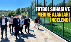 Futbol sahası ve mesire alanları incelendi