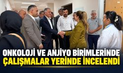 Onkoloji ve anjiyo birimlerinde çalışmalar yerinde incelendi