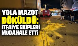 Yola mazot döküldü: İtfaiye ekipleri müdahale etti