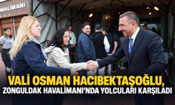 Vali Osman Hacıbektaşoğlu, Zonguldak Havalimanı’nda yolcuları karşıladı