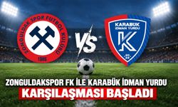Zonguldakspor FK ile Karabük İdman Yurdu karşılaşması başladı