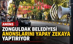 Zonguldak Belediyesi anonslarını yapay zekaya yaptırıyor