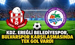 Kdz. Ereğli Belediyespor, Bulvarspor karşılaşmasında tek gol vardı