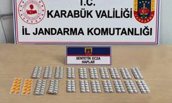 230 sentetik ecza hapı ele geçirildi