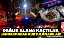 Dağlık alana kaçtılar, jandarmadan kurtulamadılar!