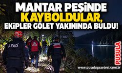 Mantar peşinde kayboldular, ekipler gölet yakınında buldu!