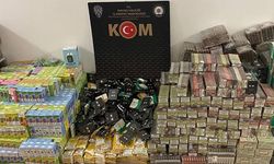 Bin 410 paket kaçak sigara ve 90 paket tütün ele geçirildi