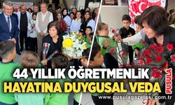 44 yıllık öğretmenlik hayatına duygusal veda