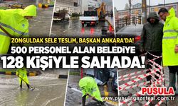 Zonguldak sele teslim, Başkan Ankara'da! 500 personel alan belediye 128 kişiyle sahada!
