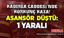 Kadırga Caddesi’nde korkunç kaza, asansör düştü: 1 yaralı