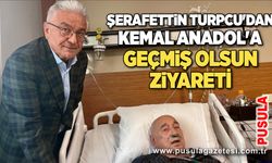 Şerafettin Turpcu'dan Kemal Anadol'a geçmiş olsun ziyareti